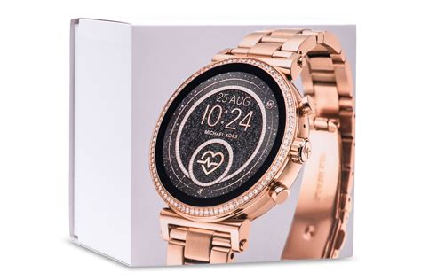 rose gold Michael Kors smartwatch